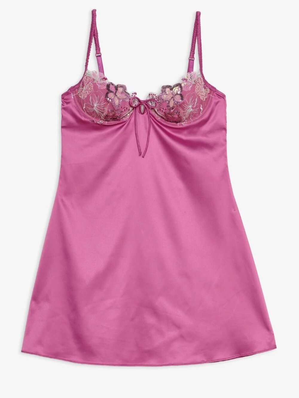 For Love & Lemons Lanai Slip Dress - Hot Pink | Embroidered | S | NWT - Picture 3 of 7